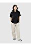 Men's Black Logo Piqué Polo Collar T-Shirt - 7