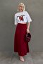 White 100% Cotton Printed Women's T-Shirt Mg2452 - 2