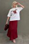 White 100% Cotton Printed Women's T-Shirt Mg2452 - 5