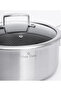 Steel Fusion Hybrid 24 cm Induction Base Stainless Steel Deep Pot - 4
