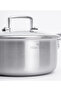 Steel Fusion Hybrid 24 cm Induction Base Stainless Steel Deep Pot - 3