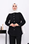 Linda Suit with Black Ruffled Front Tunic Trousers - 4