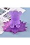 Epoxy Lotus Flower Coaster Mold Lotus Coaster Mold Silicone 15.2X12Cm - 4