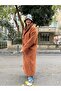 Tarçın peluş Manto Oversize - 5