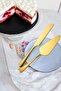 Steel Gold Pastry Spatula Knife Set Cake Presentation cin512sr - 2
