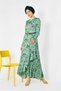 Asymmetric Cut Flower Patterned Dress 4965 - 2