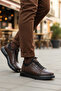 117 Brown Men's Genuine Leather Casual Shoes - 3
