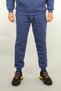 Men's Comfortable Fit Sweatpants Cotton Fleece-Lined Fabric Ribbed Waist Leg 3 Pockets Indigo - 2