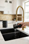 10 Pieces Slotted Black Glitter Dish Sponge – Durable Pinterest Cleaning Sponge Set with Special Texture - 8