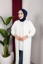 Women's Shawl Collar Long Knitwear and Bearded Furry Cardigan - 8