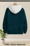 Unisex White Hooded Petrol Cardigan 3 Thread Winter Zipper Jacket 100% Cotton - 2