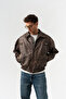 Blendcore Leather Coat with Zipper and Pocket Detail - 2