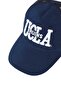 Mccloud Navy Blue Mesh Baseball Cap Embroidered Hat - 2
