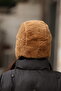 Women's Brown Plush Hat Winter Fur Eared Ushanka - 4