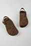 Lapaz Women's Vegan Leather Buckle Leopard Sabo Slippers - 5