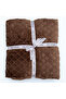 Wellsoft TV Blanket 150x200 cm (Baklava Pattern), Brown - 3
