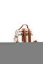 Cream - Tan Plaid Women's Backpack Sp1130 - 4