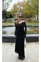 Strapless Collar Unlined Transparent Lace Blouse - 4