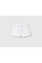 Girl's white logo sweat shorts - 3
