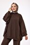 3044 - Rahat, Salaş Basic Kadın Uzun Sweatshirt - 5