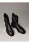 Metal Logo Ankle-Length Women’s Black Boots HW0HW02663-BEH - 2