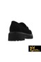 Women's Black Genuine Suede Shoes 505320568-1 - 5
