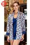 Women's Silk Satin Three-Piece Shorts Bridal Dowry Boxed Pajama Set