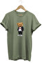 Cute Teddy Bear Printed Love Design 100% Cotton Regular Fit Crew Neck Unisex T-Shirt