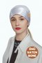 Satin Front Stitch-Free Lace-Up Stylish Bonnet White, Hijab Headscarf Scarf Shawl Turban Bonnet - 2