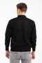 Men's Middle-Aged and over Knitwear Knitted Acrylic Winter Dad Cardigan 2057-Black with Buttons - 3