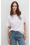 M1613484 Printed T-Shirt Women's T-Shirt White - 2