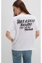 M1613484 Printed T-Shirt Women's T-Shirt White - 4