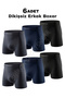 6-Pack Assorted Color Stitch-Free Seamless Men's Boxer - High Comfort Sport Underwear - 2