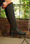 İsem Women's Genuine Leather Casual Boots - Black