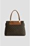 Women's Brown Dotted Crossbody Hand & Shoulder Bag 206