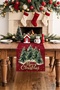 Christmas Concept Runner Christmas Decoration Tablecloth Christmas Merry Christmas Red Cloth - 2