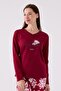 Paris Premium Women's Comfortable Fit Cotton Long Sleeve Pajama Set - 2