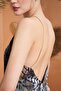 Women's Special Boxed Stoned Rope Strap Shorts Satin Pajama Set - 6