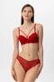 Lingerie Women's Drawstring Detailed Milan Push up Lace Bra Suit - 2