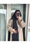 Twisted Pattern Knitwear Knitted Scarf 22X200 cm (Anthracite) - 2