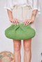 Oeil De Grace Hand Knitted Scholarship Stylish Handbag |   Green |   Lined |   Scholarship Bag |   Daily & Special Occasion | - 4
