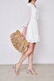Vecchio Hand Knitted Elegant Tassel Detailed Daily Bag