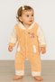 Winter Sweet Welsoft Hi Written Embroidered Zippered Baby Romper with Snap Fasteners at the Bottom
