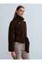 60988 Wool Blend Knitwear Cardigan-Brown - 2