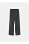 72221 Waist-Tied Fabric Trousers-Anthracite - 6