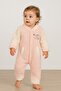 Winter Sweet Welsoft Hi Written Embroidered Zippered Baby Romper with Snap Fasteners at the Bottom - 2