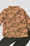 Palm Tree Patterned Muslin Shirt Set of 2 Tops and Bottoms - 7