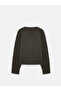10645 V-Neck Soft Textured Knitwear Sweater-Khaki - 2