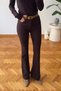 Acı Kahve Flared Women's Jean Trousers