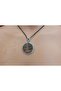 Tiger Eye Natural Stone Amulet with Round Zircon Embellished Pendant - 5